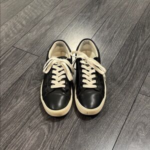 Sam Edelman Black and Cream Sneakers- Womens size 9